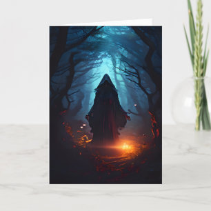 Cartão De Festividades Castando um Halloween Ortográfico