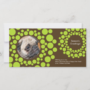 Cartão De Festividades Castanho-Cartão com fotos-Chocolate de Natal Moder