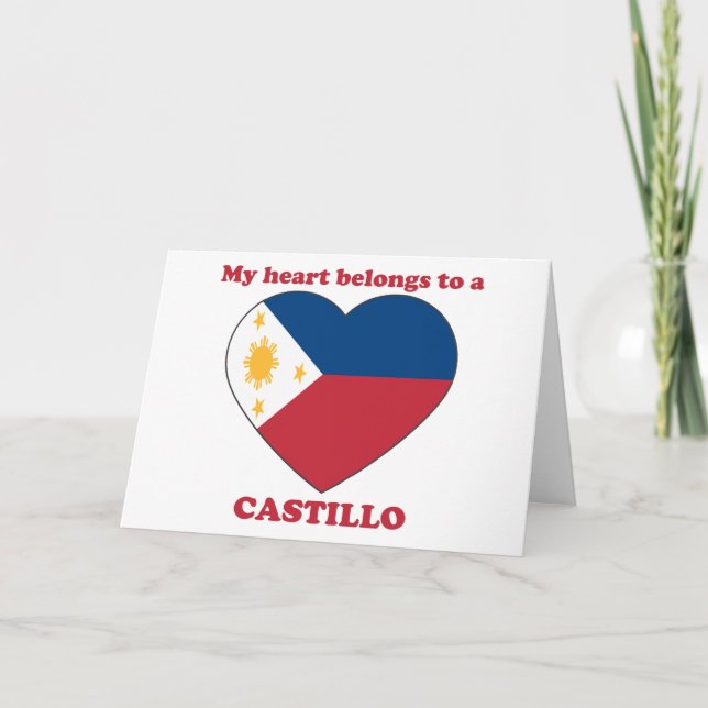 Cartão De Festividades Castillo (Frente)
