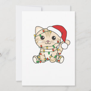 Cartão De Festividades Cat Christmas Winter Animals Cats