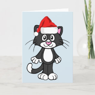 CARTÃO DE FESTIVIDADES CAT MEOWY CHRISTMAS CARD