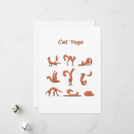 Cartão De Festividades Cat Yoga