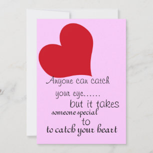 Cartão De Festividades Catch your Heart ~ Valentine Card