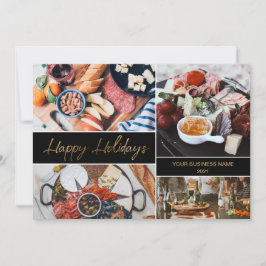 Cartão De Festividades Catering business Photo Collage Feliz Feriados