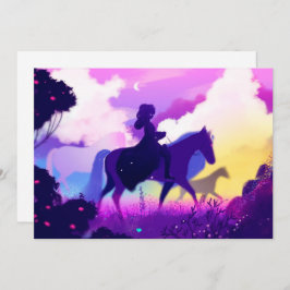 Cartão De Festividades Cavaleiro Fantasma na Luz