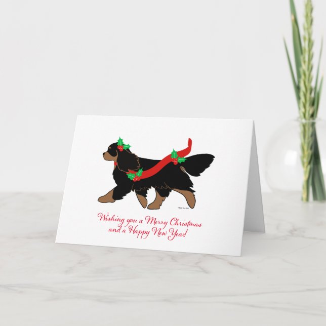 Cartão De Festividades Cavalier de Natal (Frente)