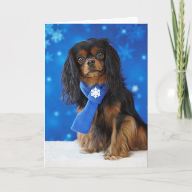 Cartão De Festividades Cavalier do feriado (Frente)