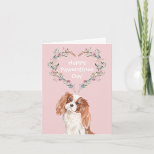 Cartão De Festividades Cavalier King Charles Spaniel Cachorro Dia dos Nam
