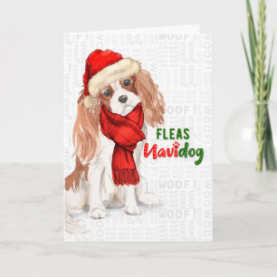 Cartão De Festividades Cavalier King Charles Spaniel Fleas NaviDOG