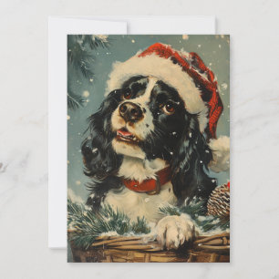 Cartão De Festividades Cavalier King Charles Spaniel Natal