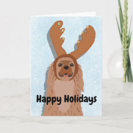 Cartão De Festividades Cavalier King Charles Spaniel Natal