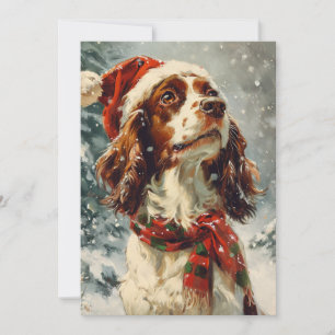 Cartão De Festividades Cavalier King Charles Spaniel Natal