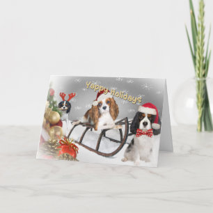 Cartão De Festividades Cavalier Tenha Um Feliz Natal