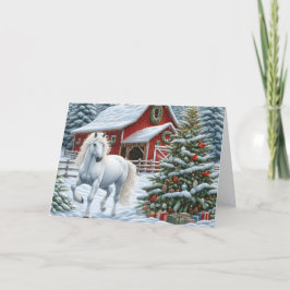 Cartão De Festividades Cavalo Árabe Lindo