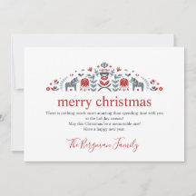 Cavalo Dala de Arte Popular Escandinava Foto Natal