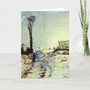 Cartão De Festividades Cavidade na neve