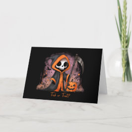 Cartão De Festividades Ceifador de Halloween