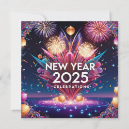 Cartão De Festividades Celebração Ano Novo