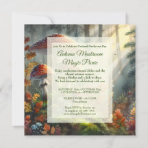 Celebração do Dia Nacional do Cogumelo do Picnic n