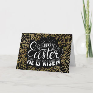 Cartão De Festividades Celebrar Páscoa Ele É Ascensão