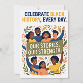 Cartão De Festividades Celebrate Black Culture and Community