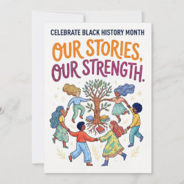 Cartão De Festividades Celebrate Black History Month - Our Stories