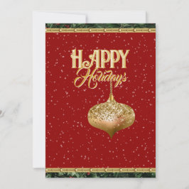 Cartão De Festividades Celebrate the Season with a Sparkling Holiday Card