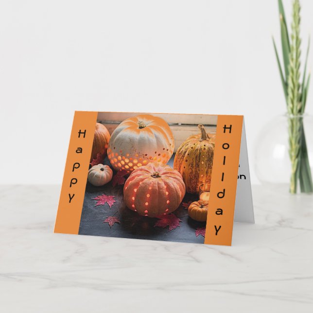 CARTÃO DE FESTIVIDADES CELEBRE ESTA *ESTAÇÃO DE OUTONO* - SEMPRE UMA RAZÃ (Frente)