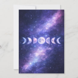 Cartão De Festividades Celestial Moon Phases Mother’s Day Card 