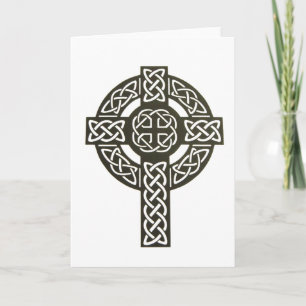 Cartão De Festividades Celtic Knot Cross Design