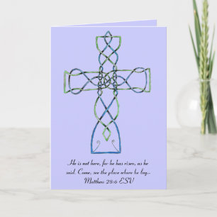 Cartão De Festividades Celtic Knot Cross Easter Card