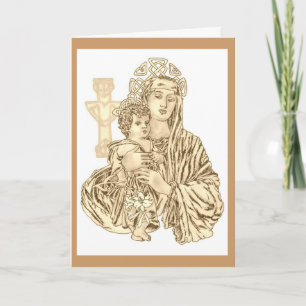 Cartão De Festividades Celtic Madonna Card