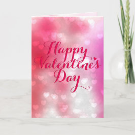 Cartão De Festividades Cem Corações, Namorados Vermelho e Rosa