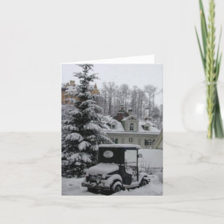 Cartão De Festividades Cena 2004 do inverno de Neuschwanstein