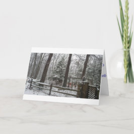 Cartão De Festividades Cena de inverno do País