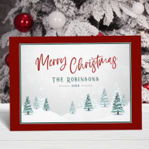 Cena de Inverno do País Elegante Feliz de Natal