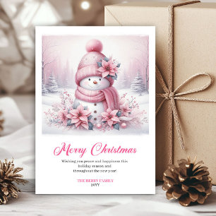 Cartão De Festividades Cena Festiva de Download Pinkmas Alegre Natal 