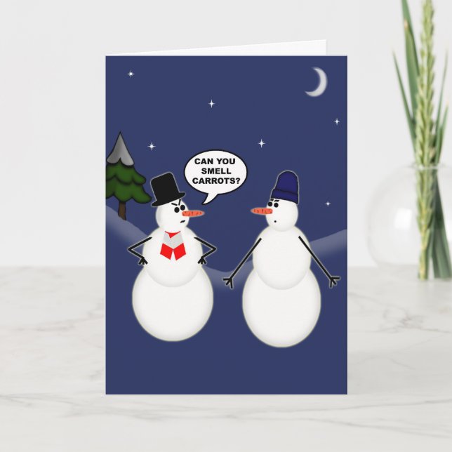 Cartão De Festividades Cenouras (Frente)