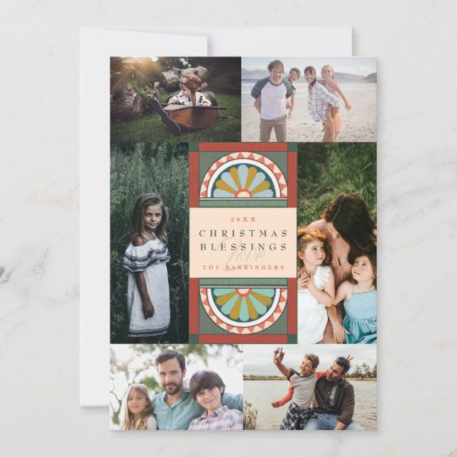 Cartão De Festividades Central Arches Natal Elegante Holid de Fotografias (Frente)