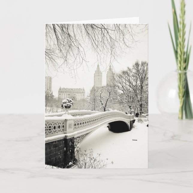 Cartão De Festividades Central Park - feriado de New York (Frente)