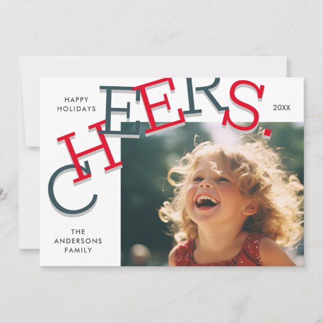 Cartão De Festividades CÉREBROS COLORIDOS! Natal de Férias Simples (Frente)