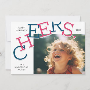 Cartão De Festividades CÉREBROS COLORIDOS! Natal de Férias Simples