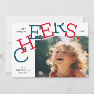 Cartão De Festividades CÉREBROS COLORIDOS! Natal de Férias Simples