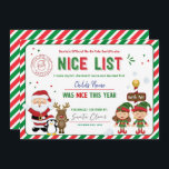 Cartão De Festividades Certificado de Lista de Nice Oficial do Santa Clau<br><div class="desc">Compartilhe a magia da época de Natal e entusiasme seu pequeno com um certificado personalizado da Lista Nice assinado por Papais noeis. Sim!</div>