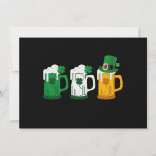 Cartão De Festividades Cerveja Irlandesa Bandeira da Irlanda Dia de São P
