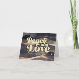 Cartão De Festividades Céu Noturno de Inverno Moderno Elegante Chic