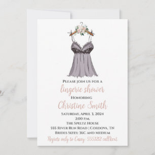 Cartão De Festividades Chá de panela lingerie