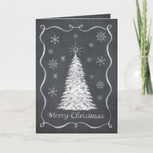 Cartão De Festividades Chalkboard Christmas Card