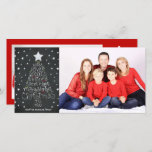 Cartão De Festividades Chalkboard Christmas Love Joy Peace - Family Photo<br><div class="desc">Espalhe o estilo de animação de feriado com este cartão de Natal ao estilo de quadro negro da moda vintage.. com a design de Árvore de Natal com letra de giz moderna, contém as palavras: alegria ・ amor ・ paz ・ acredite ・ noite silenciosa ・ feliz e brilhante ・ Natal...</div>