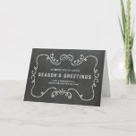 Cartão De Festividades Chalkboard Son & filha no Natal de Direito<br><div class="desc">Felicidades da temporada Natal para filho e filha em direito saudando cartão em padrões de quadros de chalkboard no país rústico com detalhes vintage e texto antigo estilo moda,  desejo ao seu filho e à sua esposa bem nesta temporada de festas com este cartão de saudação vintage.</div>